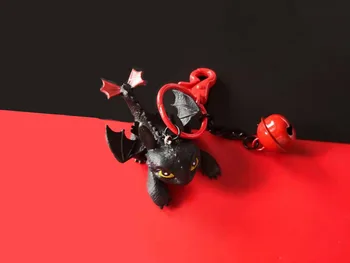 

Cute Cartoon How to Train Your Dragon Night Fury Toothless Action Figure PVC Doll Keychain Pendant for Kids Toys Keyrings