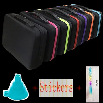 

7 Colors 30/60 Bottles Diamond Painting Box Pen Tool Container Storage Box Accessories Carry Case Holder Hand Bag Zipper