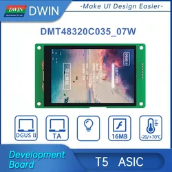 Dwin 3.5 polegada 320x480 resolução módulo de exibição lcd hmi com/sem painel de toque dmt48320c035_07w