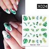 1Pc Spring Water Nail Decal And Sticker Flower Leaf Tree Green Simple Summer DIY Slider For Manicuring Nail Art Watermark ► Photo 3/6