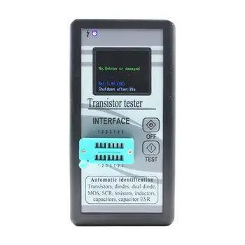 

m328 multi-purpose digital transistor tester diode resistor 128*160 diode thyristor capacitance meter mosfet esr lcr meter