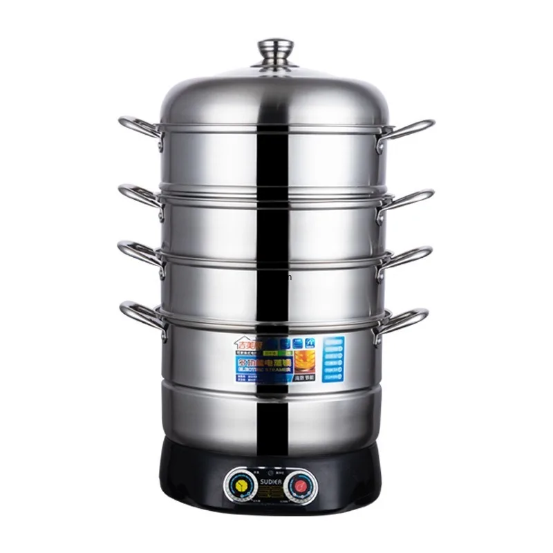 220V Electric Steamer Multi-functional Household Large-capacity Multi-layer Commercial Kitchen