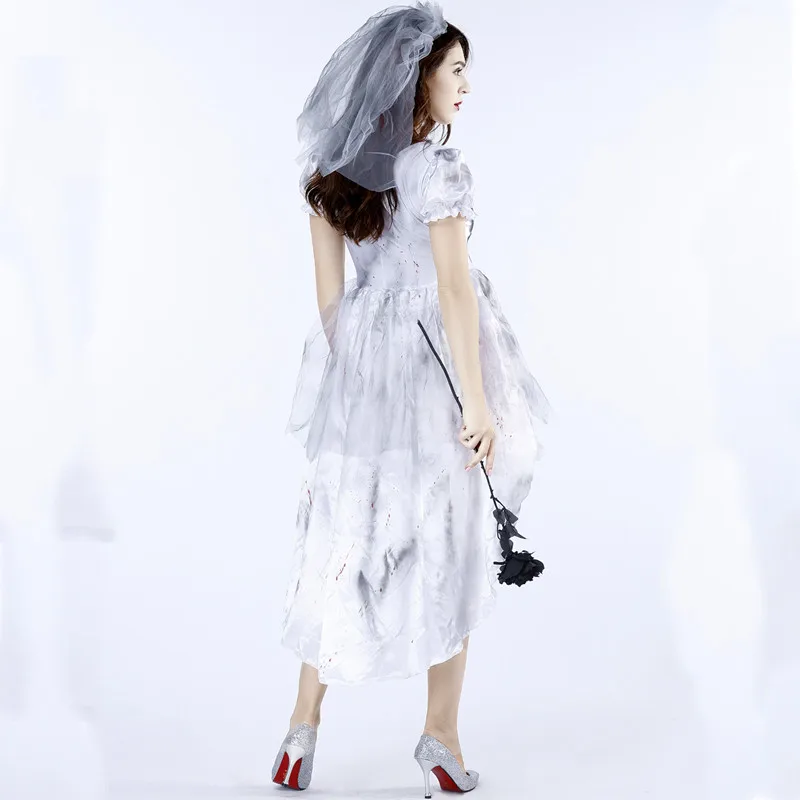 Women Men Masquerade Cosplay Devil Costumes Corpse Ghost Bride Dress Couple Halloween Party Cosplay Horror Scary Vampire Outfits