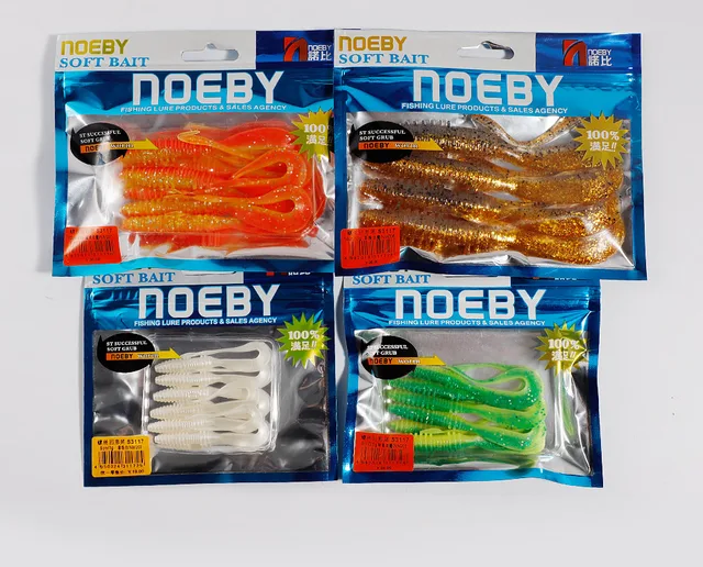 Noeby Soft Silicone Lures 6cm 8cm 10cm 14cm Special Tail Worm Swimbaits  Wobblers Artificial Soft Bait for Crap Bass Soft Lures - AliExpress