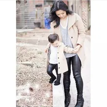 Добыча юаней Bao, весный корейский-Стиль звезда Стиль Металл текстурированная детские леггинсы плотной посадкой из искусственного кожаные штаны, легинсы для девочек