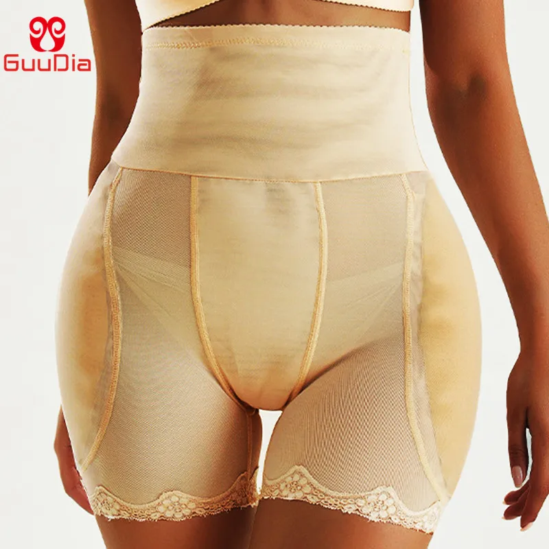 GUUDIA  Shapewear Padded Hip Butt Lifter Panties High Waist Trainer for Women Tummy Control Body Shaper Hip Enhancer Thigh Slim leonisa shapewear
