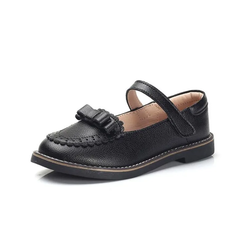Кожаная обувь принцессы из натуральной кожи для девочек; коллекция года; красивые осенние детские сандалии на мягкой подошве; повседневная обувь для девочек; обувь для танцев