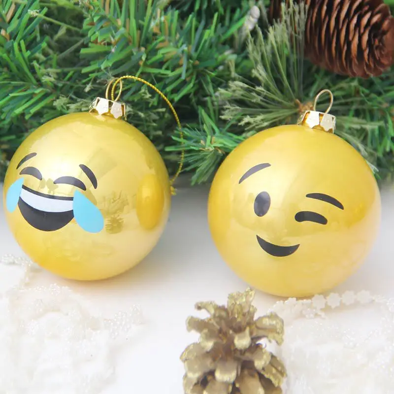 Adornos Navidad Natal 8cm Ball Ornaments For Christmas Tree Decorations Christmas Decoration For Home