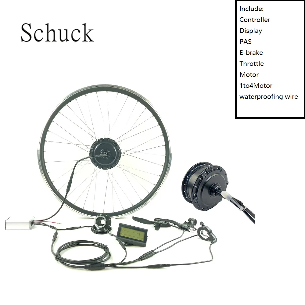 

Schuck E-Bike Kit Rear ROTATE Wheel With Display LCD3 Motor 36V350W Electric Bike Conversion Kit Hub Brushless Controller