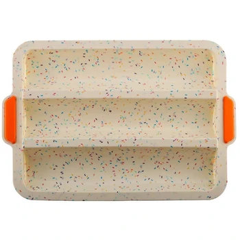 

Non-Stick Silicone Muffin Pan with Rectangle Tray Mould, Chocolate Muffin Pizza Cookie Baking Mould Decor, Dishwasher