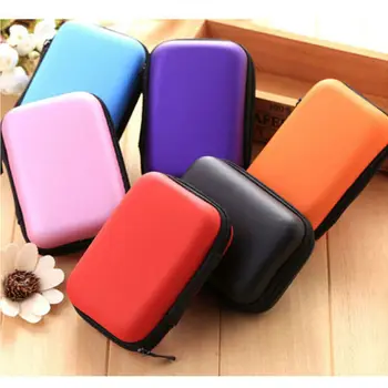 

New Portable Carrying Hard Case Box Headset Earphone Earbud Plastic Storage Pouch Boxes