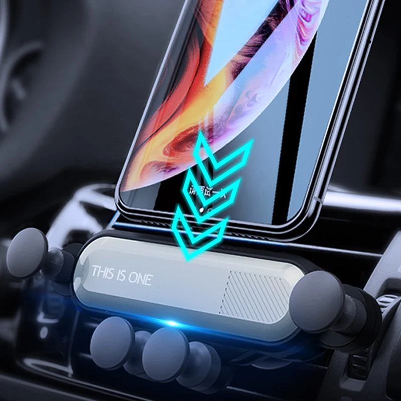

Gravity Car phone Holder For Samsung Huawei Xiaomi GPS 4 Support Air Vent Car Holder Bracket Stand Universal No Magnetic Holder