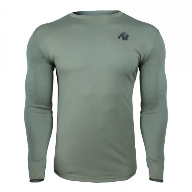 Casual Long sleeve Cotton T shirt Men Gym Fitness Bodybuilding Workout Skinny t shirt Male Print