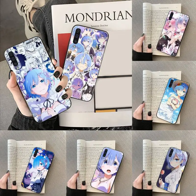 Чехол с рисунком аниме Re ZERO Ram Rem In other World чехол для телефона Samsung Galaxy A 3 6 7 8 10 20 30 40 50