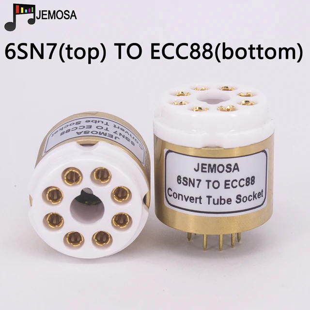 1PC 6N8P 6N9P ECC32 ECC33 6SN7 6SL7 TO ECC88 6922 6N1 6N2  6N6 6N11 Vacuum Tube Amplifier Convert Socket Adapter HIFI Audio