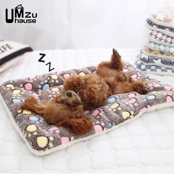 

Dogs Cats Blanket Puppy Kitten Soft Beds Plush Stuffed Mats Pet Products Supplies Animals Sleeping Play Cushion Folding Cute Pad