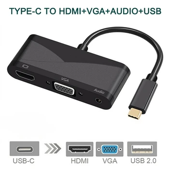 

USB-C 3.1 Type C to 4K HDMI & VGA Adapter for Notebook Laptop Google