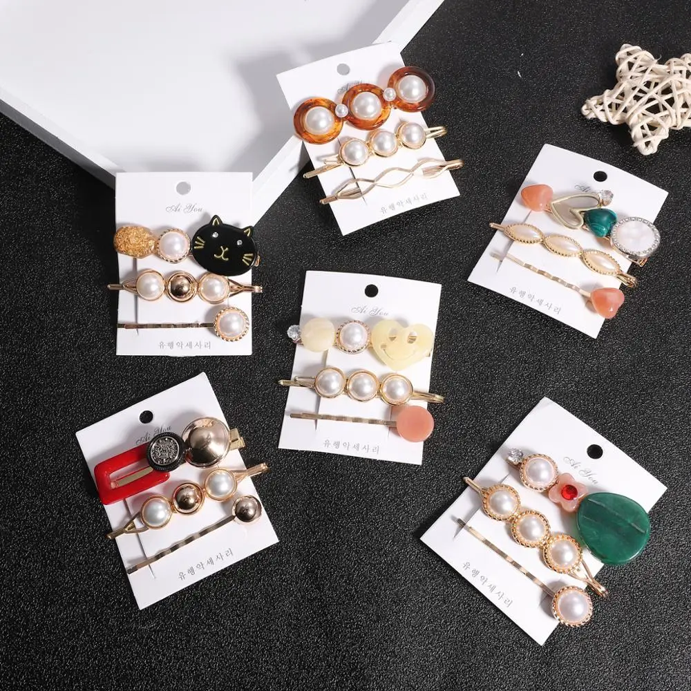 

3Pcs/Lot Pearl Imitation Shell Beads Hairpins Styling Accessories Ornaments Hair Clips Hairgrip for Women
