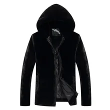 Мужская куртка с капюшоном из искусственной кожи, модная мужская Толстая кожаная куртка большого размера, теплая Толстая популярная мужская кожаная куртка из искусственного меха