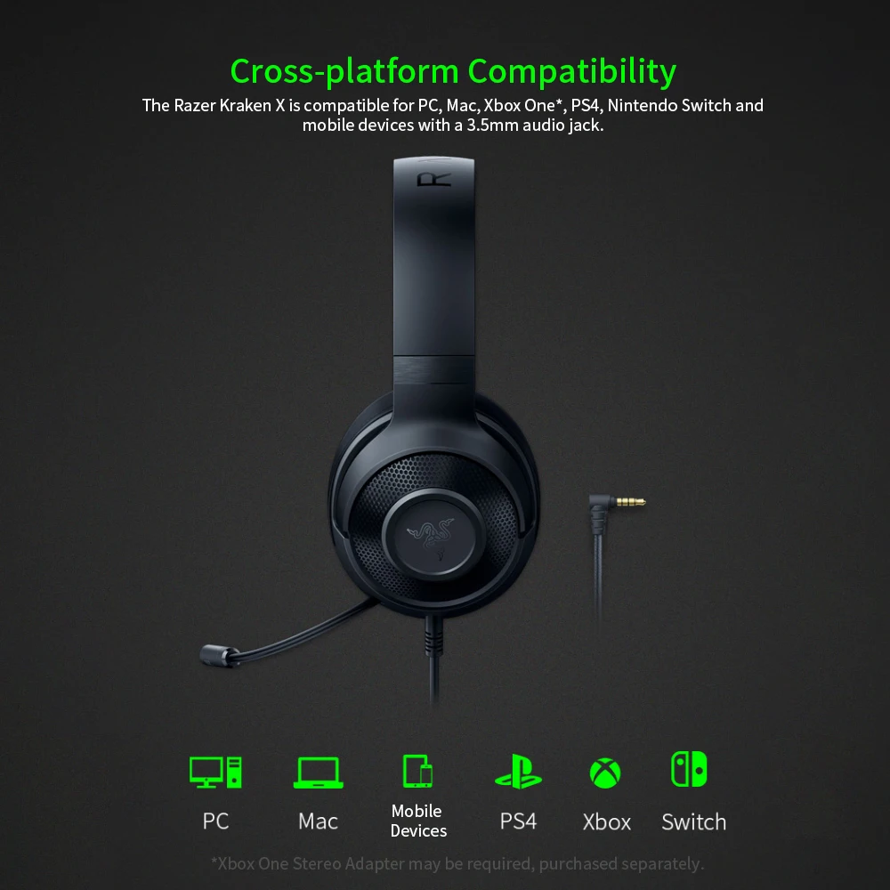 Razer Kraken X Ultralight Headphone 