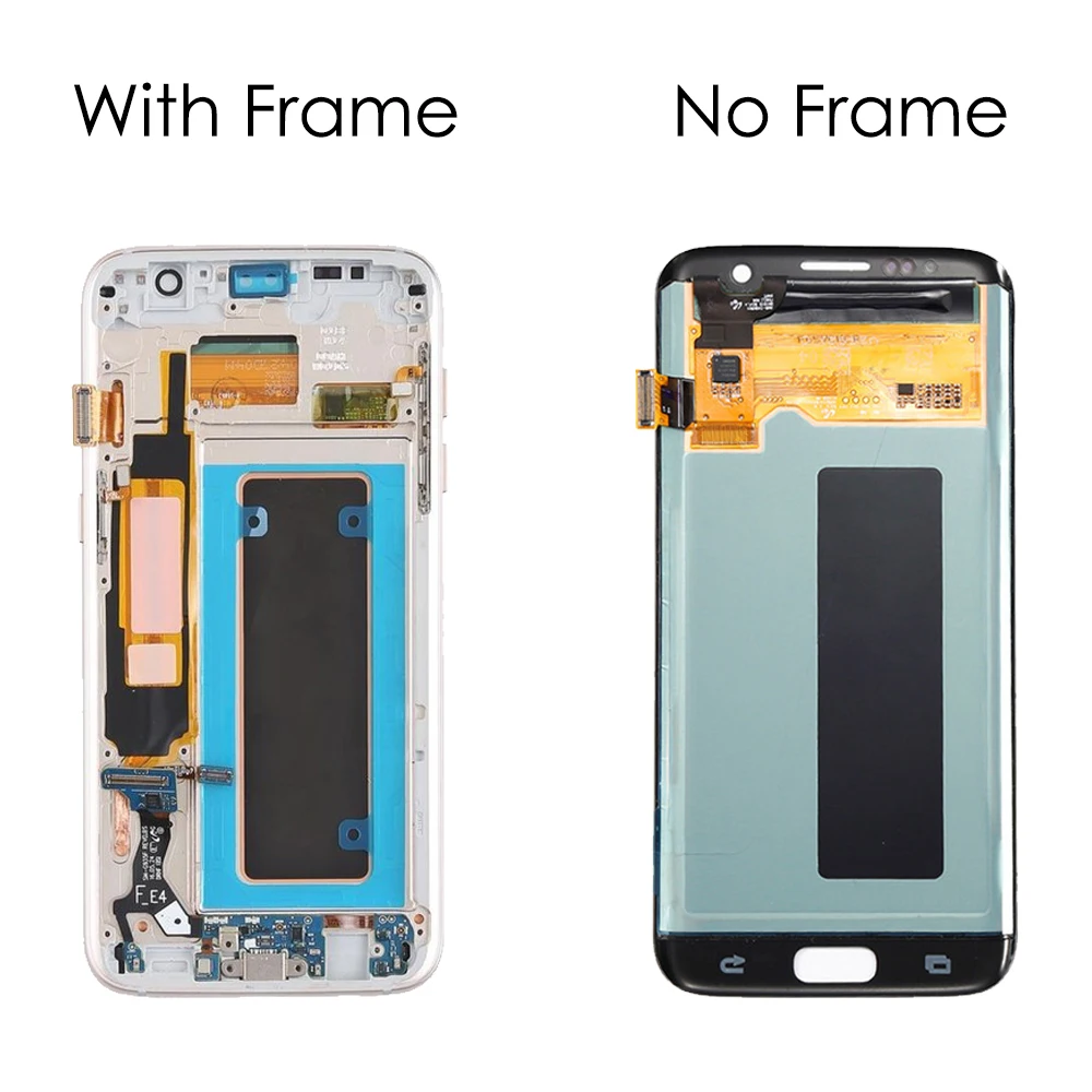 

5.5"Super AMOLED For SAMSUNG Galaxy S7 Edge LCD Display Touch Screen with Frame Digitizer G935F For SAMSUNG S7 Edge Display G935