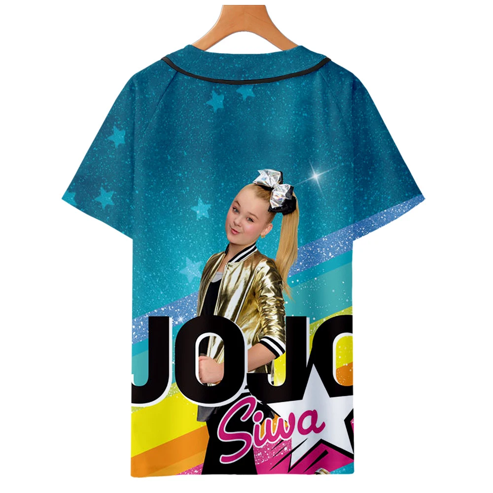 JOJO SIWA печатных 3D футболки Бейсбол для женщин/мужчин модные летние с коротким рукавом футболки Лидер продаж мода уличная одежда