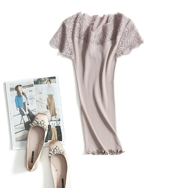 KMS Tees Woman Basic Top 70% Silk 30% Cotton