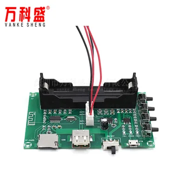 

Digital Bluetooth power amplifier board PAM8403 onboard lithium battery singer opera machine rechargeable dual-channel 10W