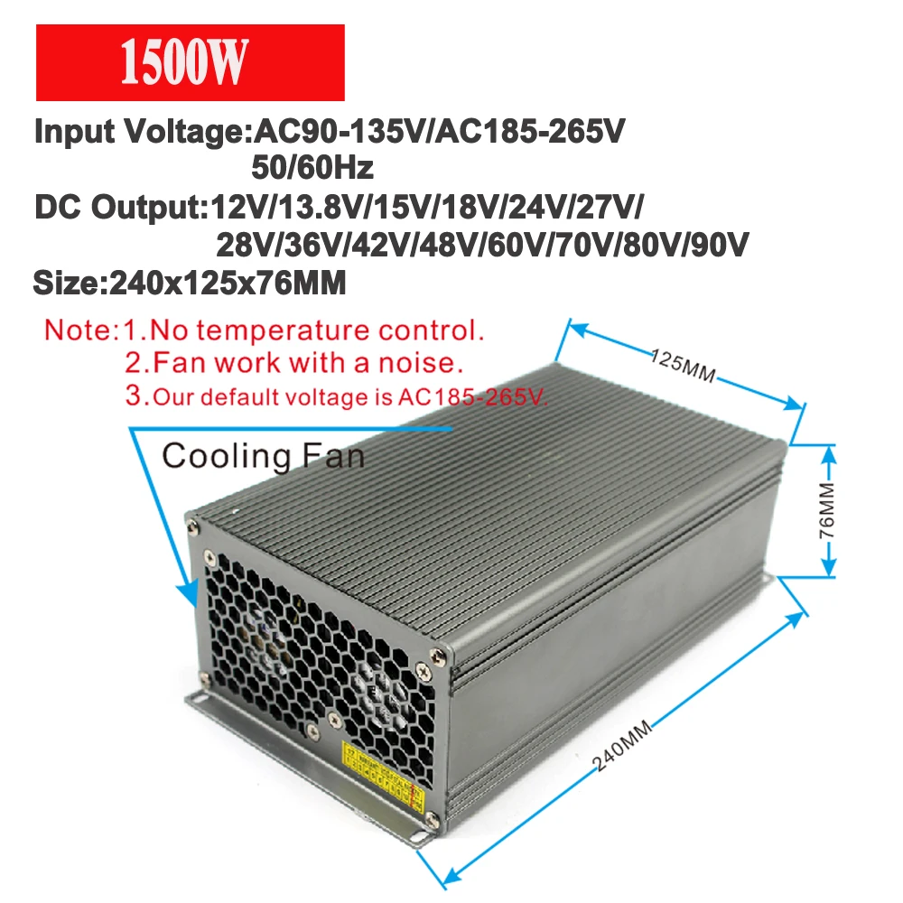12V-90V 1500W