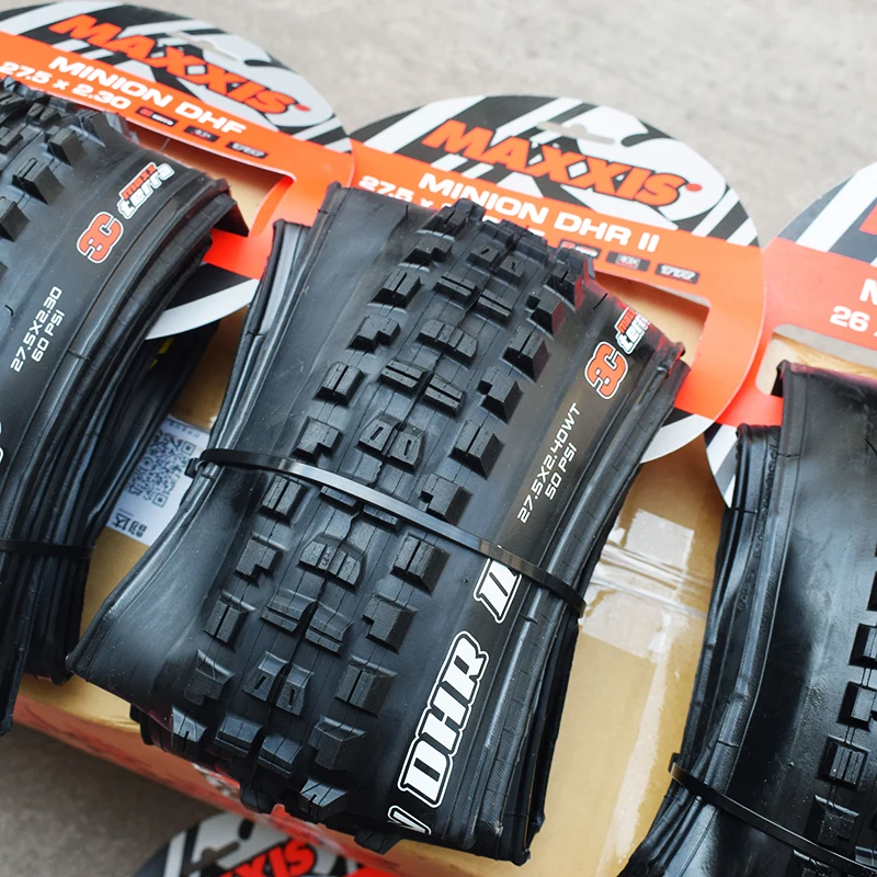 MAXXIS Высокая роликовая велосипедная шина 26 27,5 бескамерная готовая TR 26*2,4 27,5*2,4 2,5 шины для горного велосипеда Складные шины MINION DHF DHR