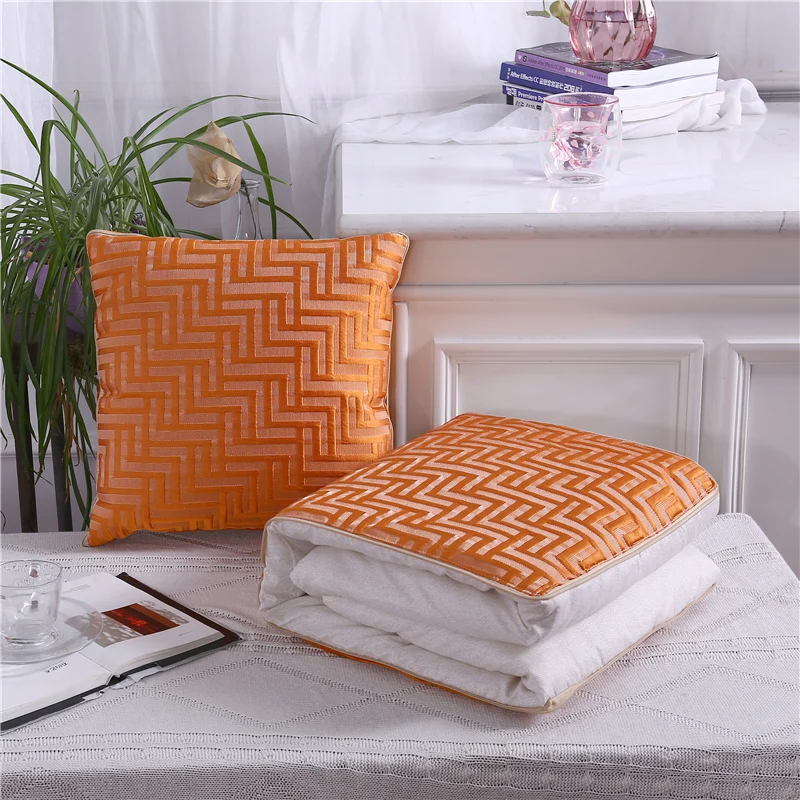 High-grade pillow quilt dual purpose, Car purpose Cushion Office Nap Pillow Folding Blanket Sofa Pillow Air Conditioning Quilt