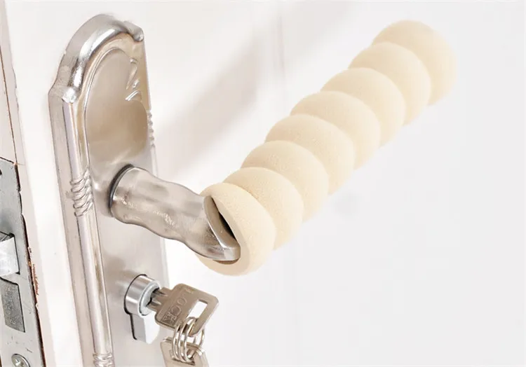 

1pc Room Door Knob Covers Pad Cases Spiral Anti-Collision Security Door Handle Protect Cover Baby Children Kids Safety Supplies