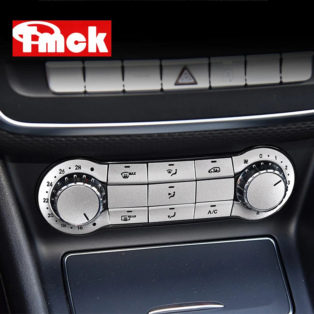 

For Mercedes Benz A B CLA GLA Class W176 W246 C117 W117 X156 Car Accessories Central Air Conditioning Button Trim Cover Sticker