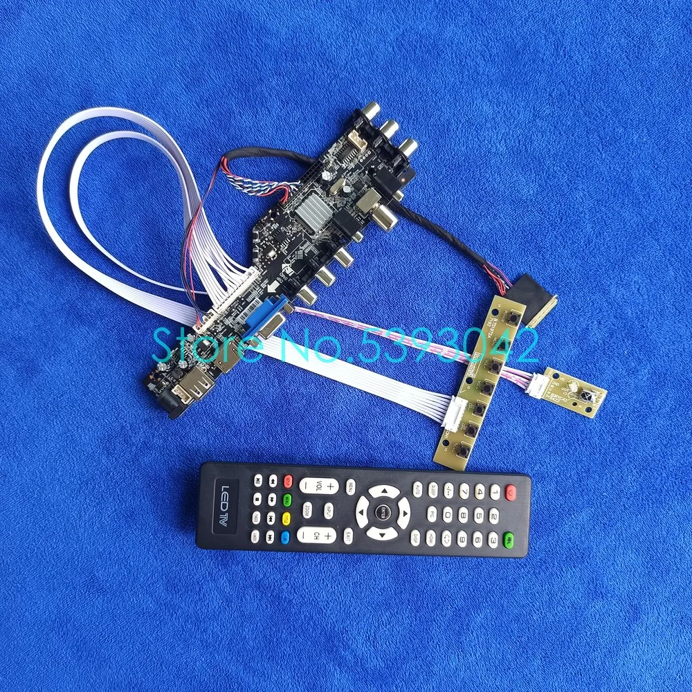Подходит для LP156WH2 (TL)(Q1)/(TL)(Q2)/(TL)(QA)/(TL)(QB) цифровой экран VGA USB 40Pin LVDS 1366*768 DVB-C 3663