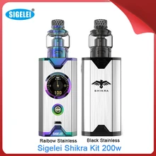 Распродажа Sigelei Shikra Комплект 200 Вт сетчатая катушка питание от dual 18650 Топ заполнение стиль электронная сигарета Vape Комплект для vape танк