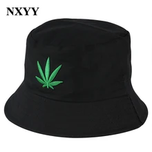 NXYY Панама кленовый лист вышитый складывающийся складной солнцезащитный козырек хлопок открытый пляж Защита от солнца Мода Панама Рыбалка Рыбак шляпа