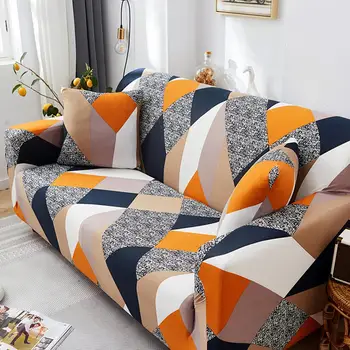 

Elastic Printed Sofa Cover For Living Room 1/2/3 Seater,Buy 1Pcs Come With 1Pcs Pillow Cover,Support UK/DE Overseas Warehouse