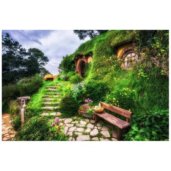 

Diamond Painting Hobbit Village 5D DIY square/round Cross Stitch Diamond Embroidery Pattern Rhinestone home decor