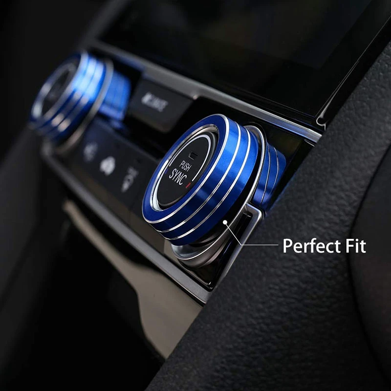 Облицовка крышки ручки кондиционера для 10 го поколения Honda Civic анодированные