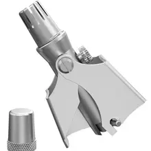 Триммер для волос в носу с гайкой из нержавеющей стали, ножницы для волос в носу