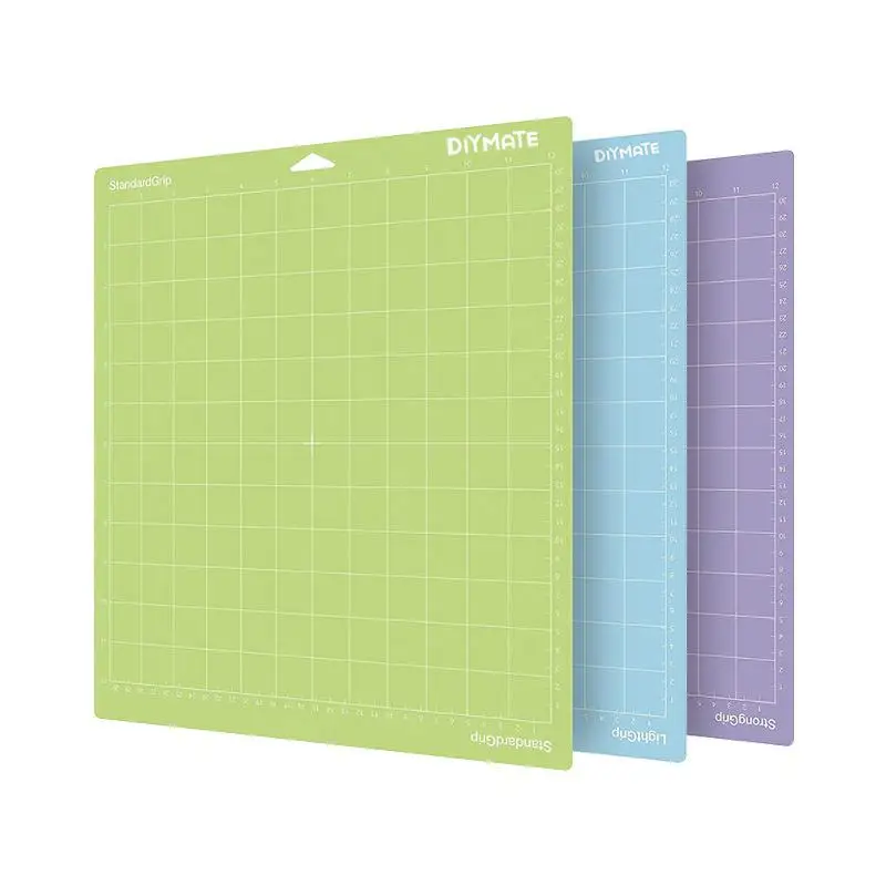 

3pcs Mixed Color Engraving Machine Base Plate Cutting Mat For Cricut/cameo 4 With Adhesive Pvc Cutting Mats