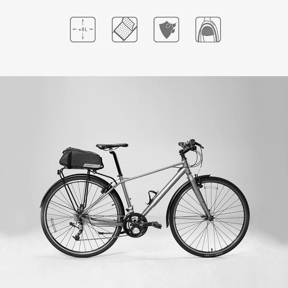 7L Roswheel MTB велосипед велосипедное заднее сиденье багажник сумка Перевозчик 33*14*12,5 см для большинства размеров стойки