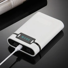 Двойной USB 18650 Внешний аккумулятор чехол Зарядное устройство коробка DIY коробка для телефона внешний источник питания светодиодный фонарик блок питания