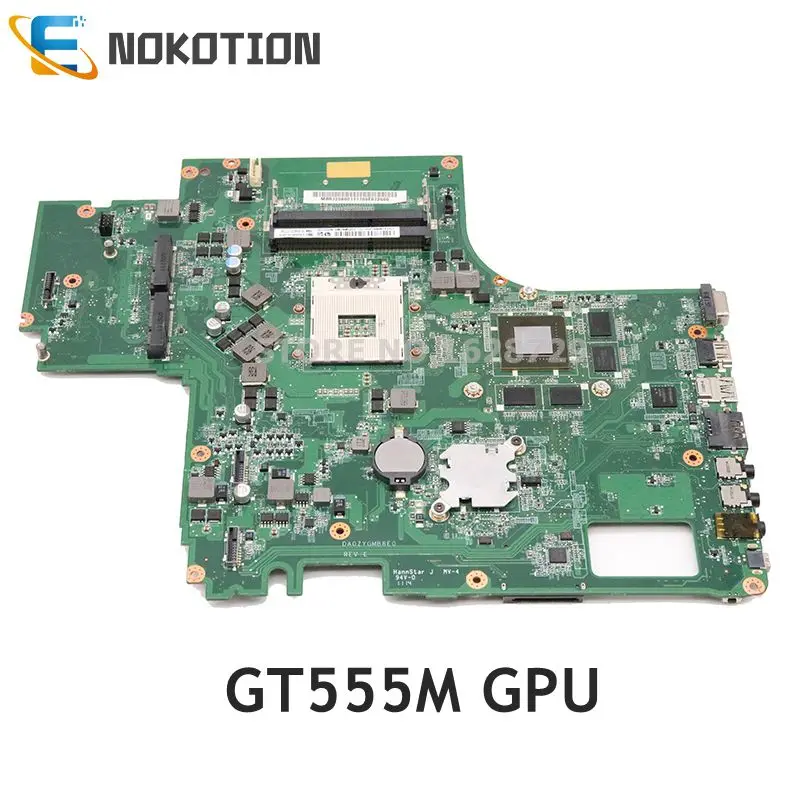 NOKOTION MBRJ206001 MB. RJ206.001 для acer aspire 8951 8951G материнская плата ноутбука DA0ZYGMB8E0 HM65 DDR3 GT555M графика