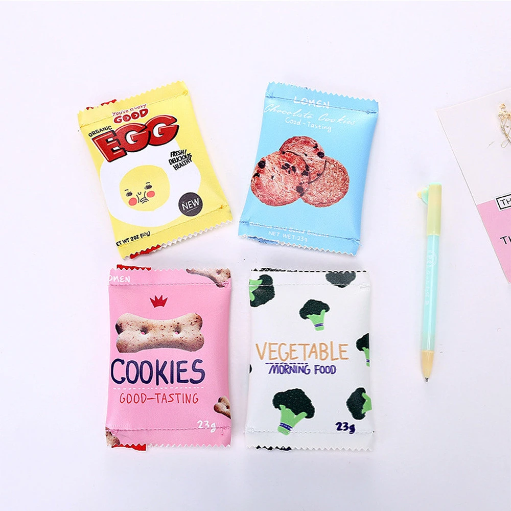 Wallet Female Zipper Wallets Girls Multiple Styl Creative Candy Snacks Coin Purse PU Leather Zipper Ladies Handbags Carteira 815