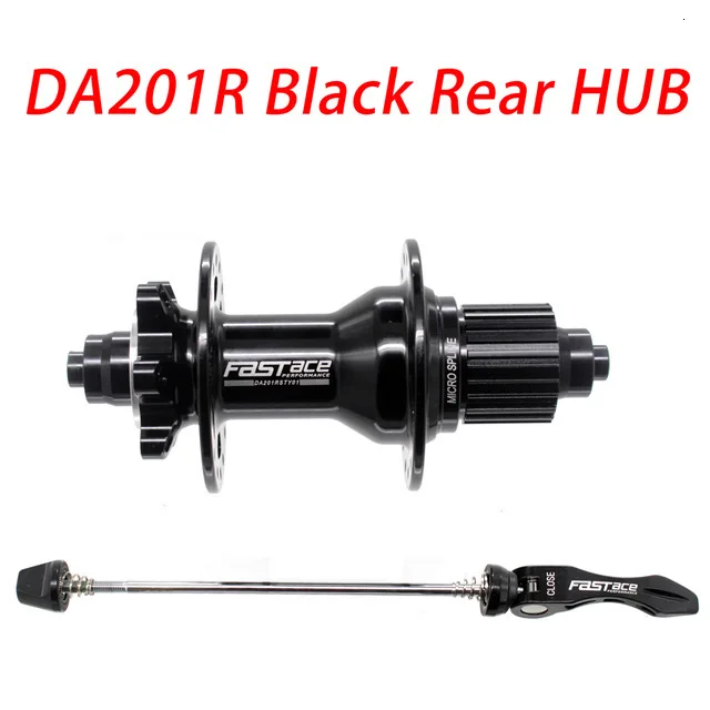 Da201r black rear Куб 12s 32h 135x10 мм 100x9 мм E-THRU куб микро-Сплайн скоростной велосипед - Цвет: Da201r black rear