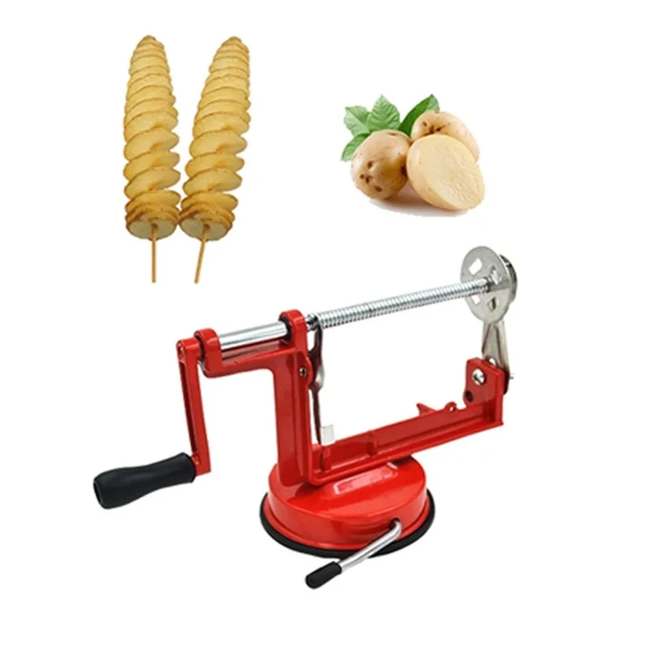 TTLIFE 1 Pc Potato Slicer Stainless Steel Kitchen Accessories Tornado Slicer Manual Cutter Spiral Chips Kitchen Accessories