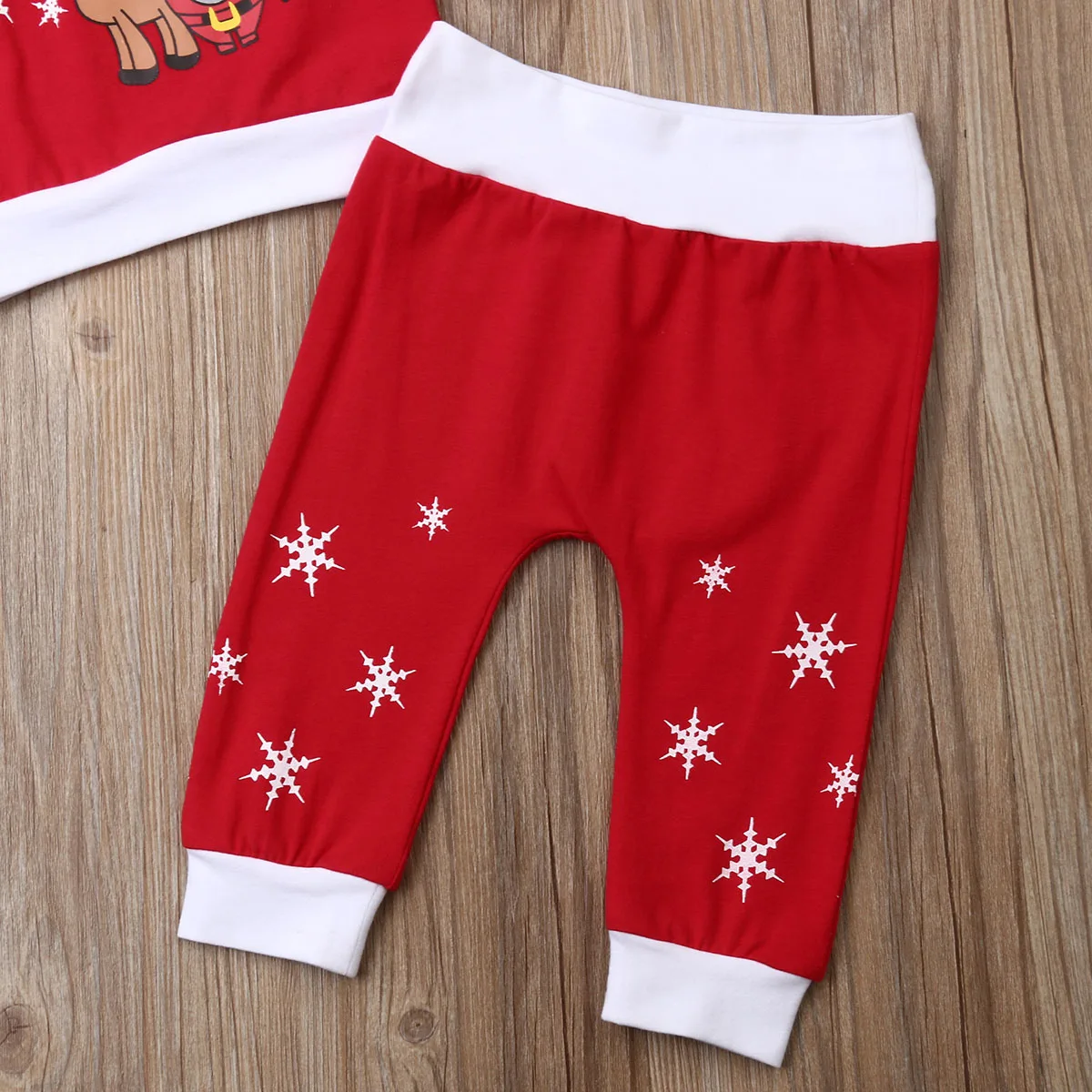 Новинка 3 предмета Детская футболка с надписью My 1st Christmas Elk для маленьких девочек