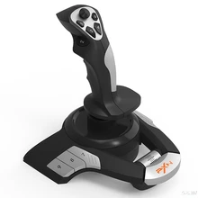 Palanca para vuelo con Joystick de PXN-F16, simulador de vuelo con USB, controlador de juego ASFC, vibración Dual para PC, Microsoft, novedad de 2021