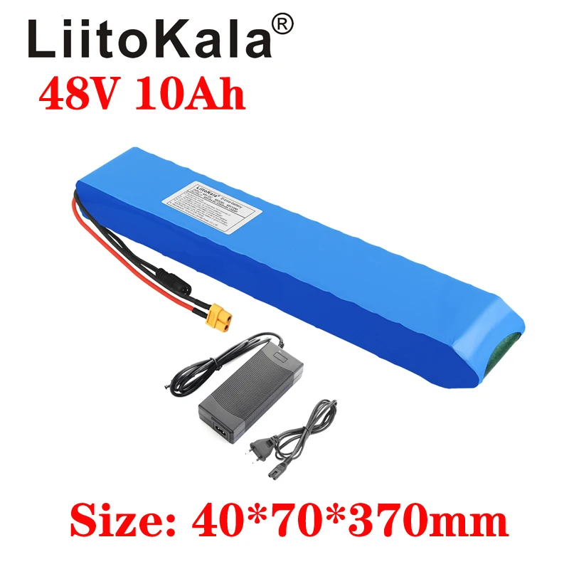 LiitoKala 48V e-bike akumulator 48v 10ah akumulator litowo-jonowy zestaw do konwersji roweru bafang 1000w i ładowarka 54.6V2A